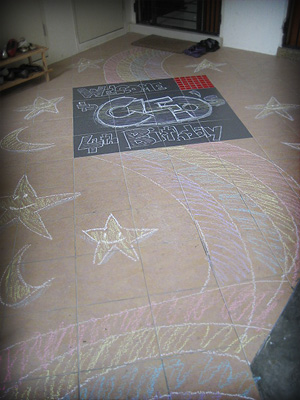 Floor Chalking